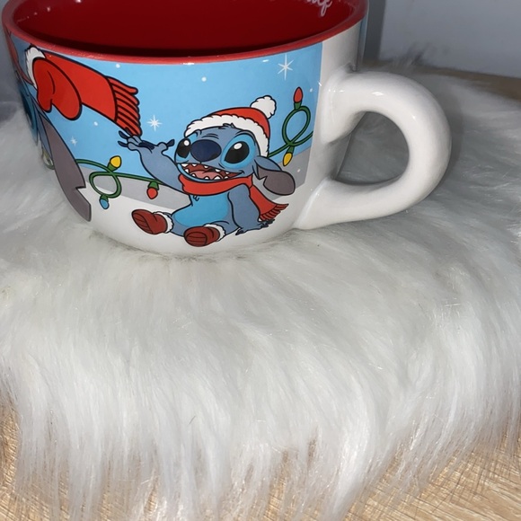 Disney Stitch Holiday Mischief Oversized Mug NWT - Picture 2 of 6